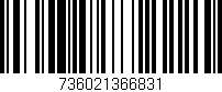 Código de barras (EAN, GTIN, SKU, ISBN): '736021366831'