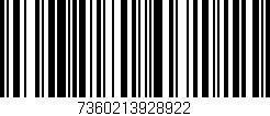 Código de barras (EAN, GTIN, SKU, ISBN): '7360213928922'