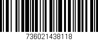 Código de barras (EAN, GTIN, SKU, ISBN): '736021438118'