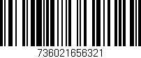 Código de barras (EAN, GTIN, SKU, ISBN): '736021656321'