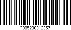 Código de barras (EAN, GTIN, SKU, ISBN): '7365200312357'