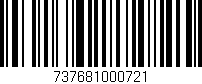 Código de barras (EAN, GTIN, SKU, ISBN): '737681000721'