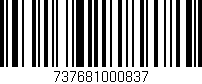 Código de barras (EAN, GTIN, SKU, ISBN): '737681000837'