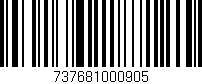 Código de barras (EAN, GTIN, SKU, ISBN): '737681000905'