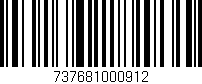 Código de barras (EAN, GTIN, SKU, ISBN): '737681000912'