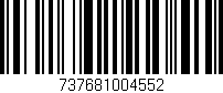 Código de barras (EAN, GTIN, SKU, ISBN): '737681004552'