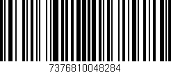 Código de barras (EAN, GTIN, SKU, ISBN): '7376810048284'