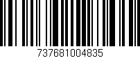 Código de barras (EAN, GTIN, SKU, ISBN): '737681004835'