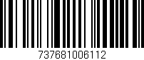 Código de barras (EAN, GTIN, SKU, ISBN): '737681006112'