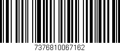 Código de barras (EAN, GTIN, SKU, ISBN): '7376810067162'