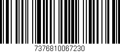 Código de barras (EAN, GTIN, SKU, ISBN): '7376810067230'