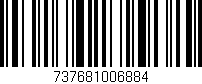 Código de barras (EAN, GTIN, SKU, ISBN): '737681006884'