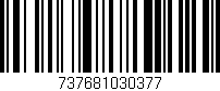Código de barras (EAN, GTIN, SKU, ISBN): '737681030377'