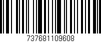 Código de barras (EAN, GTIN, SKU, ISBN): '737681109608'
