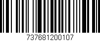 Código de barras (EAN, GTIN, SKU, ISBN): '737681200107'