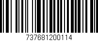 Código de barras (EAN, GTIN, SKU, ISBN): '737681200114'