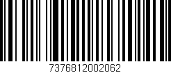 Código de barras (EAN, GTIN, SKU, ISBN): '7376812002062'