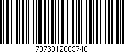 Código de barras (EAN, GTIN, SKU, ISBN): '7376812003748'