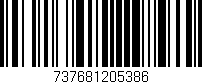 Código de barras (EAN, GTIN, SKU, ISBN): '737681205386'