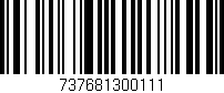 Código de barras (EAN, GTIN, SKU, ISBN): '737681300111'