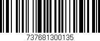 Código de barras (EAN, GTIN, SKU, ISBN): '737681300135'