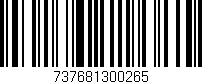 Código de barras (EAN, GTIN, SKU, ISBN): '737681300265'