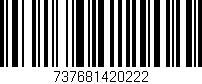 Código de barras (EAN, GTIN, SKU, ISBN): '737681420222'