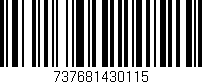 Código de barras (EAN, GTIN, SKU, ISBN): '737681430115'