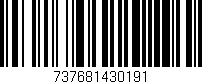Código de barras (EAN, GTIN, SKU, ISBN): '737681430191'