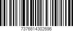Código de barras (EAN, GTIN, SKU, ISBN): '7376814302696'