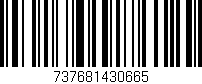 Código de barras (EAN, GTIN, SKU, ISBN): '737681430665'