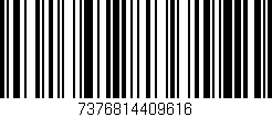 Código de barras (EAN, GTIN, SKU, ISBN): '7376814409616'