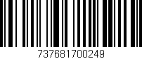Código de barras (EAN, GTIN, SKU, ISBN): '737681700249'