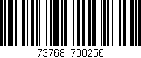Código de barras (EAN, GTIN, SKU, ISBN): '737681700256'