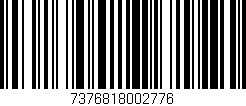 Código de barras (EAN, GTIN, SKU, ISBN): '7376818002776'