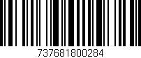 Código de barras (EAN, GTIN, SKU, ISBN): '737681800284'