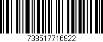 Código de barras (EAN, GTIN, SKU, ISBN): '738517716922'