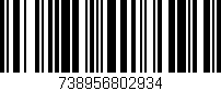 Código de barras (EAN, GTIN, SKU, ISBN): '738956802934'