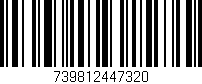 Código de barras (EAN, GTIN, SKU, ISBN): '739812447320'