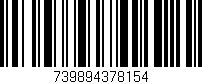 Código de barras (EAN, GTIN, SKU, ISBN): '739894378154'