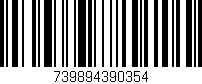 Código de barras (EAN, GTIN, SKU, ISBN): '739894390354'