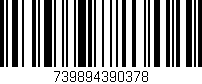 Código de barras (EAN, GTIN, SKU, ISBN): '739894390378'