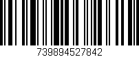 Código de barras (EAN, GTIN, SKU, ISBN): '739894527842'
