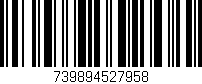 Código de barras (EAN, GTIN, SKU, ISBN): '739894527958'
