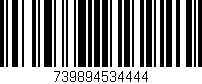 Código de barras (EAN, GTIN, SKU, ISBN): '739894534444'
