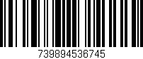 Código de barras (EAN, GTIN, SKU, ISBN): '739894536745'
