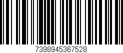 Código de barras (EAN, GTIN, SKU, ISBN): '7398945367528'