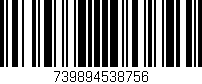 Código de barras (EAN, GTIN, SKU, ISBN): '739894538756'