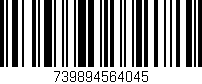 Código de barras (EAN, GTIN, SKU, ISBN): '739894564045'