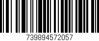 Código de barras (EAN, GTIN, SKU, ISBN): '739894572057'
